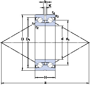 Bearing BEAS 020052-2RZ/PE SKF #1 image