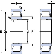 Bearing NU 206 ECKP SKF #1 image