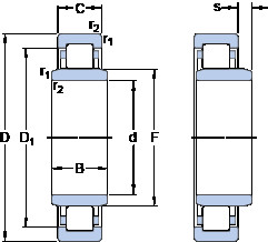Bearing NUB 248 MA SKF #1 image