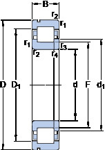 Bearing NUP 314 ECNP SKF #1 image