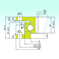Bearing ZK.22.1100.100-1SPPN ISB #1 image