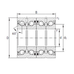 Bearing ZKLN3572-2RS-2AP INA #1 image