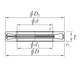 Bearing THR830 KOYO #1 image