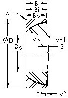 Bearing GAC90T AST #1 image