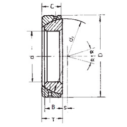 Bearing GAC90S FBJ #1 image