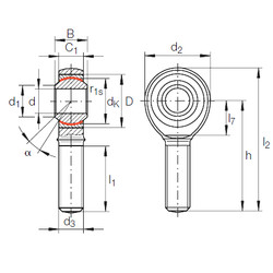 Bearing GAKR 8 PW INA #1 image