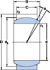 Bearing GE 8 E SKF #1 image