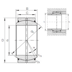 Bearing GE 90 DO-2RS INA #1 image