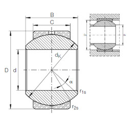 Bearing GE 8 PB INA #1 image