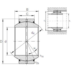 Bearing GE 90 FO-2RS INA #1 image