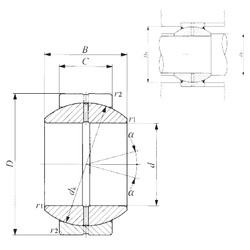 Bearing GE 90GS IKO #1 image