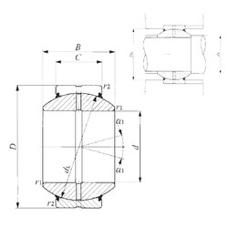 Bearing GE 90GS-2RS IKO #1 image
