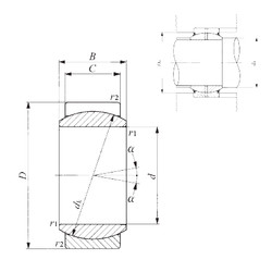 Bearing GE 8E IKO #1 image