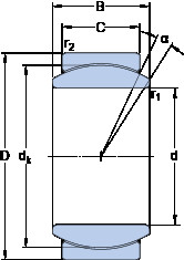 Bearing GE 45 CJ2 SKF #1 image