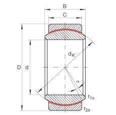 Bearing GE8-UK INA #1 image