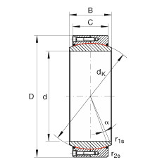Bearing GE950-DW-2RS2 INA #1 image