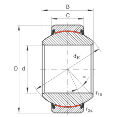 Bearing GE90-FW-2RS INA #1 image