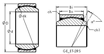 Bearing GEG90ET-2RS AST #1 image