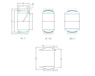 Bearing GEH80TXE-2LS SKF #1 image