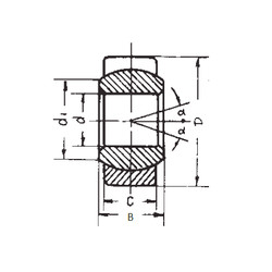 Bearing GEG8E FBJ #1 image