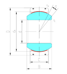 Bearing GE280XT-2RS LS #1 image