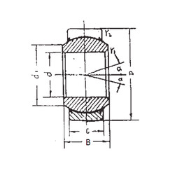 Bearing GEEM40ES-2RS FBJ #1 image