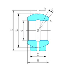 Bearing GEGZ95ES-2RS LS #1 image