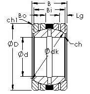Bearing GEGZ82HS/K AST #1 image