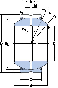 Bearing GEZH 204 ES-2RS SKF #1 image