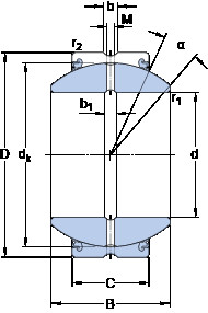 Bearing GEZH 508 ESX-2LS SKF #1 image