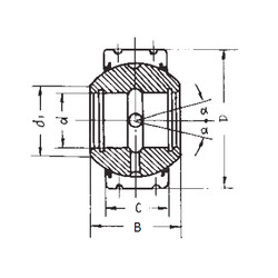 Bearing GEK60XS-2RS FBJ #1 image