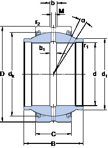 Bearing GEZM 600 ESX-2LS SKF #1 image