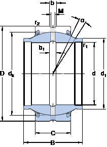 Bearing GEZM 600 ES-2RS SKF #1 image