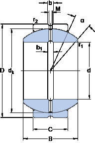 Bearing GEZH 508 ES SKF #1 image