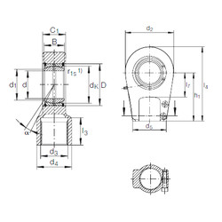 Bearing GIHRK 70 DO INA #1 image