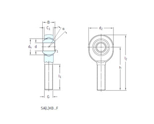 Bearing SALKB20F SKF #1 image