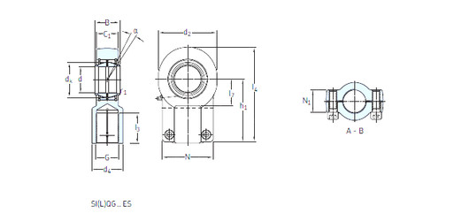 Bearing SIQG 125 ES SKF #1 image