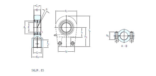 Bearing SIR 80 ES SKF #1 image