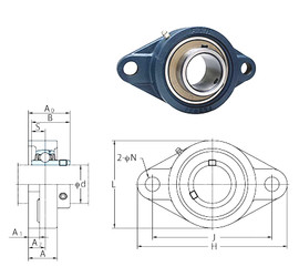 Bearing UCFLX10 FYH #1 image