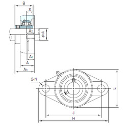 Bearing UCFLX10 NACHI #1 image