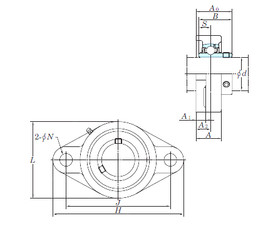 Bearing UCFL217E KOYO #1 image