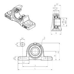 Bearing USP205 SNR #1 image