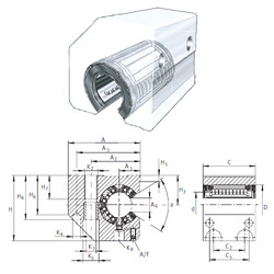 Bearing KGSCS40-PP-AS INA #1 image