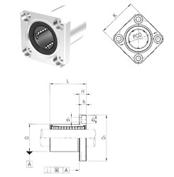 Bearing LMK8SUU Samick #1 image