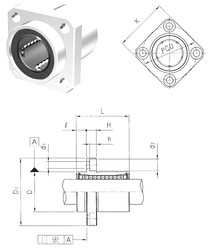 Bearing LMKP60UU Samick #1 image